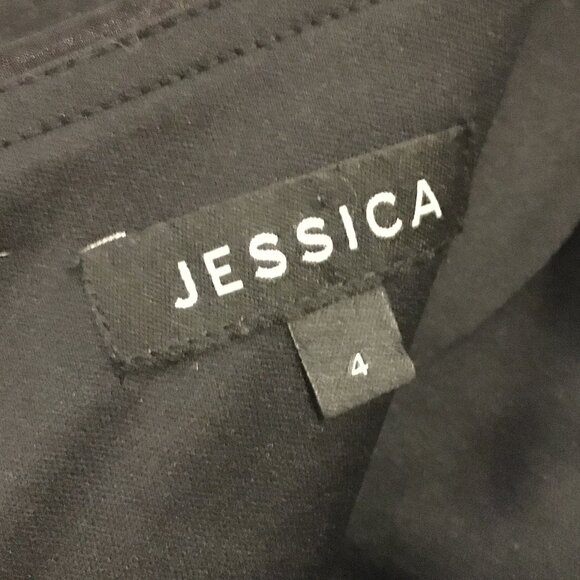 Elegant Chic Black Satin and Lace Peplum Prom Dress - Picture 9 of 16